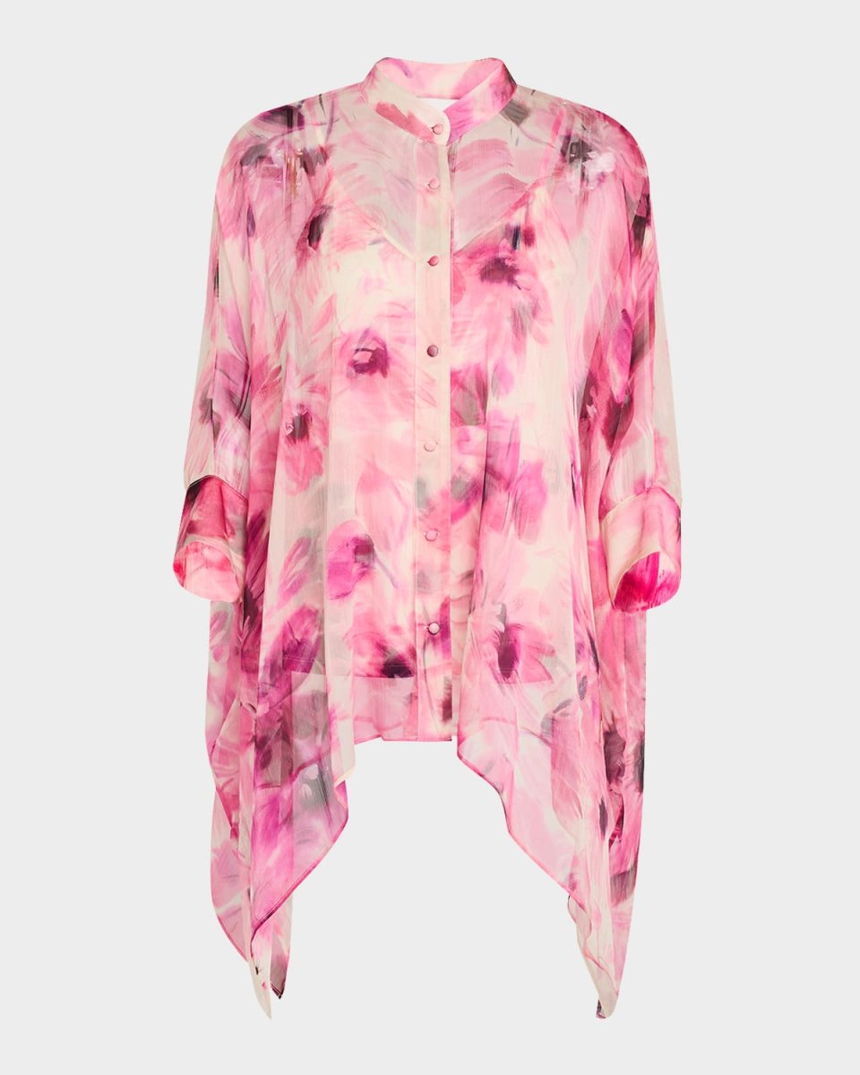 Katia Floral-Print Silk Chiffon Blous